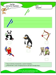 P Sesi Çalışma Sayfaları